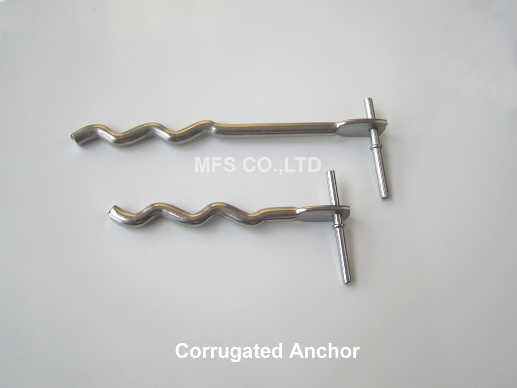 corrugated anchor